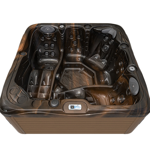 JACUZZI OGRODOWE WANNA SPA752 MAGMA GOLD OBUDOWA KAWA 200x200 CM JACUZZI OGRODOWE WANNA SPA752 MAGMA GOLD OBUDOWA KAWA 200x200 CM
