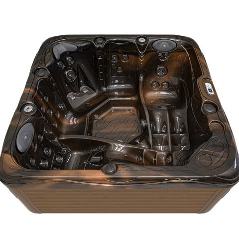 JACUZZI OGRODOWE WANNA SPA752 MAGMA GOLD OBUDOWA KAWA 200x200 CM JACUZZI OGRODOWE WANNA SPA752 MAGMA GOLD OBUDOWA KAWA 200x200 CM