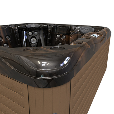 JACUZZI OGRODOWE WANNA SPA752 MAGMA GOLD OBUDOWA KAWA 200x200 CM JACUZZI OGRODOWE WANNA SPA752 MAGMA GOLD OBUDOWA KAWA 200x200 CM