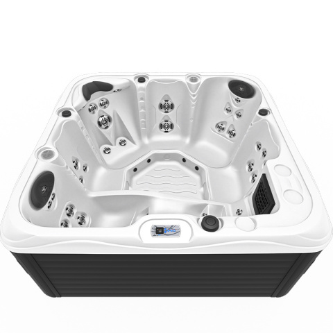 JACUZZI OGRODOWE WANNA SPA753 BIAŁA PERŁA OBUDOWA ANTRACYT 200x200 CM JACUZZI OGRODOWE WANNA SPA753 BIAŁA PERŁA OBUDOWA ANTRACYT 200x200 CM