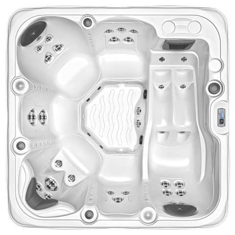 JACUZZI OGRODOWE WANNA SPA753 BIAŁA PERŁA OBUDOWA ANTRACYT 200x200 CM JACUZZI OGRODOWE WANNA SPA753 BIAŁA PERŁA OBUDOWA ANTRACYT 200x200 CM