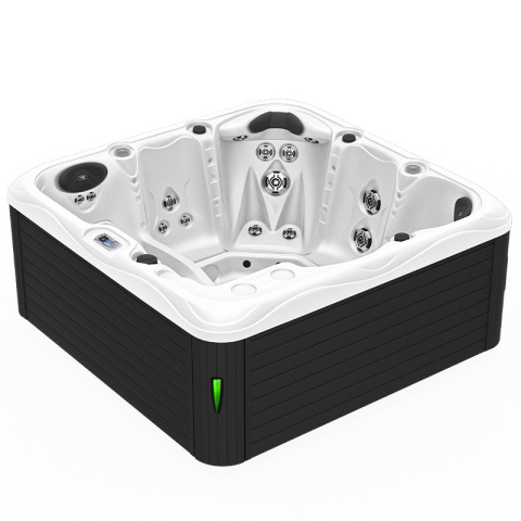 JACUZZI OGRODOWE WANNA SPA753 BIAŁA PERŁA OBUDOWA ANTRACYT 200x200 CM JACUZZI OGRODOWE WANNA SPA753 BIAŁA PERŁA OBUDOWA ANTRACYT 200x200 CM