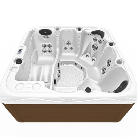 JACUZZI OGRODOWE WANNA SPA753 BIAŁA PERŁA OBUDOWA KAWA 200x200 CM JACUZZI OGRODOWE WANNA SPA753 BIAŁA PERŁA OBUDOWA KAWA 200x200 CM