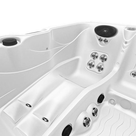 JACUZZI OGRODOWE WANNA SPA753 BIAŁA PERŁA OBUDOWA KAWA 200x200 CM JACUZZI OGRODOWE WANNA SPA753 BIAŁA PERŁA OBUDOWA KAWA 200x200 CM