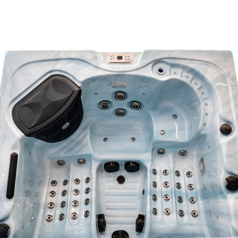 JACUZZI OGRODOWE WANNA SPA341 JASNA FALA OCEANU OBUDOWA CMIENA SZARA DESKA 220x156 CM JACUZZI OGRODOWE WANNA SPA341 JASNA FALA OCEANU OBUDOWA CMIENA SZARA DESKA 220x156 CM