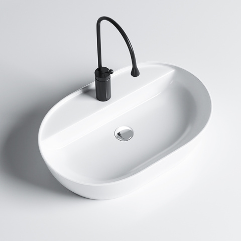 UMYWALKA NABLATOWA CERAMICZNA OWALNA EMI-WH-605 BIAŁY UMYWALKA NABLATOWA CERAMICZNA OWALNA EMI-WH-605 BIAŁY