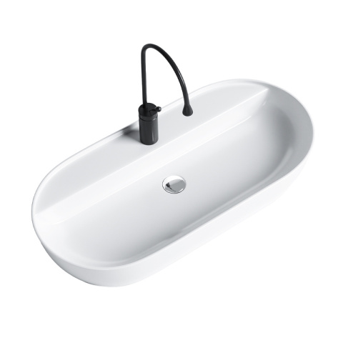 UMYWALKA NABLATOWA CERAMICZNA OWALNA EMI-WH-810 BIAŁY UMYWALKA NABLATOWA CERAMICZNA OWALNA EMI-WH-810 BIAŁY