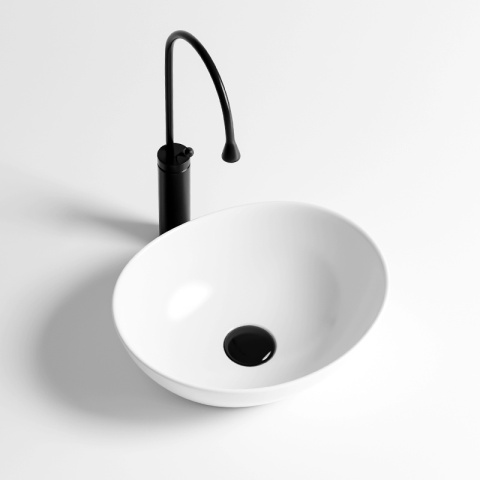 UMYWALKA NABLATOWA CERAMICZNA OWALNA LUMO-WH-500 BIAŁA UMYWALKA NABLATOWA CERAMICZNA OWALNA LUMO-WH-500 BIAŁA
