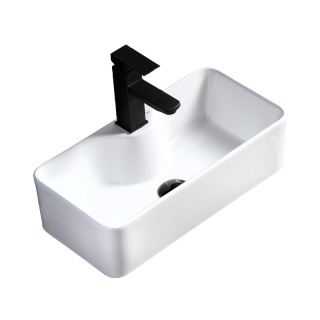 UMYWALKA NABLATOWA CERAMICZNA PROSTOKĄTNA LIA-WH-505 BIAŁA