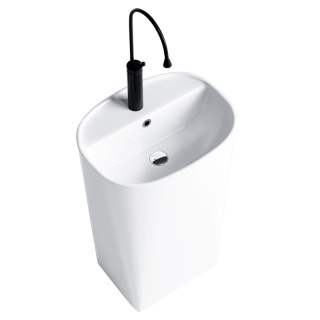 UMYWALKA WOLNOSTOJĄCA CERAMICZNA OWALNA CLARO-WH-440 BIAŁA