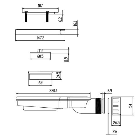 BRODZIK PRYSZNICOWY KAMIENNY PROSTOKĄTNY SLIM RIKO BIAŁY 140x80 CM
