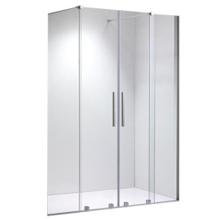 DRZWI PRYSZNICOWE PODWÓJNE ASTRA-CH-DUO-140 CHROM 140 CM 8 MM