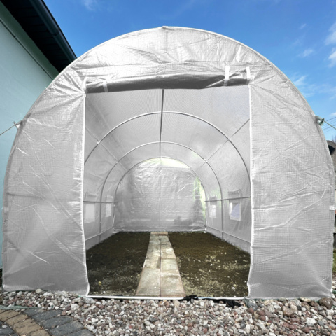 FOLIA ZAMIENNA NA TUNEL OGRODOWY FOLIOWY PTF05W 4x2,5 BIAŁA PODWÓJNE DRZWI FOLIA ZAMIENNA NA TUNEL OGRODOWY FOLIOWY PTF05W 4x2,5 BIAŁA PODWÓJNE DRZWI