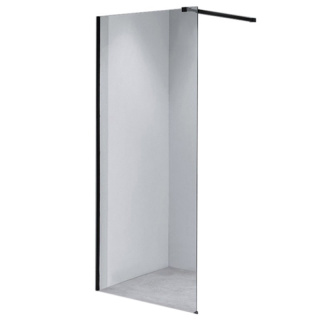 ŚCIANKA PRYSZNICOWA SH07A CZARNA 70 CM 8 MM