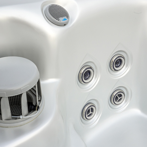 JACUZZI OGRODOWE WANNA SPA530 BIAŁA PERŁA OBUDOWA KAWA