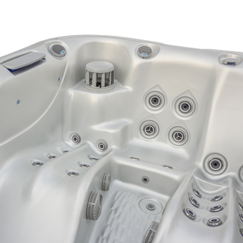 JACUZZI OGRODOWE WANNA SPA530 BIAŁA PERŁA OBUDOWA KAWA