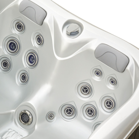 JACUZZI OGRODOWE WANNA SPA530 BIAŁA PERŁA OBUDOWA KAWA