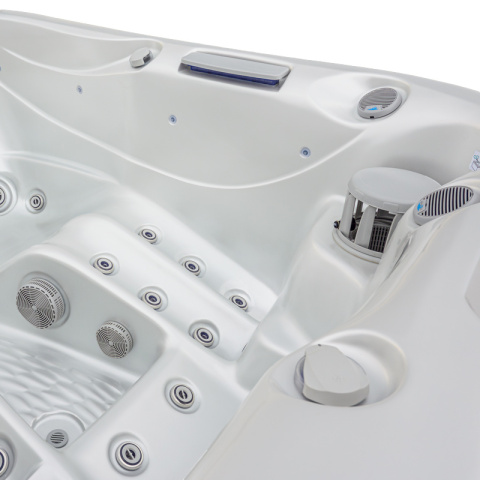 JACUZZI OGRODOWE WANNA SPA530 BIAŁA PERŁA OBUDOWA KAWA