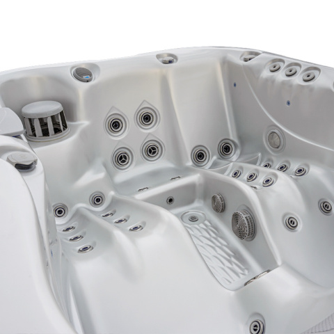 JACUZZI OGRODOWE WANNA SPA530 BIAŁA PERŁA OBUDOWA KAWA