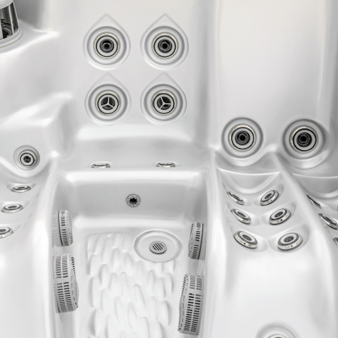 JACUZZI OGRODOWE WANNA SPA530 BIAŁA PERŁA OBUDOWA KAWA
