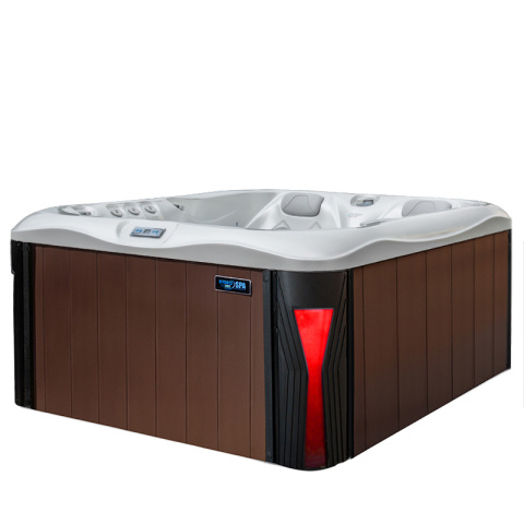 JACUZZI OGRODOWE WANNA SPA530 BIAŁA PERŁA OBUDOWA KAWA