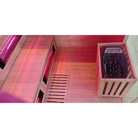 SAUNA KOMBO INFRARED/FIŃSKA MOSS2 Z PIECEM 8kW 5-6 OSOBOWA 200x200 CM 2w1 SAUNA KOMBO INFRARED/FIŃSKA MOSS2 Z PIECEM 8kW 5-6 OSOBOWA 200x200 CM 2w1