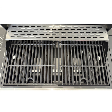 GRILL OGRODOWY GAZOWY Z POKRYWĄ I PÓŁKAMI APOLLO-C CZARNY RUSZT ŻELIWNY 14,5 KW + POKROWIEC GRILL OGRODOWY GAZOWY Z POKRYWĄ I PÓŁKAMI APOLLO-C CZARNY RUSZT ŻELIWNY 14,5 KW + POKROWIEC