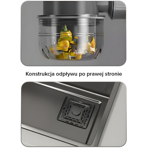 ZLEWOZMYWAK JEDNOKOMOROWY WIELOFUNKCYJNY COBA 75X46 CZARNY ZLEW KUCHENNY STALOWY ZLEWOZMYWAK JEDNOKOMOROWY WIELOFUNKCYJNY COBA 75X46 CZARNY ZLEW KUCHENNY STALOWY