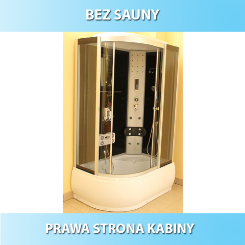 KABINA PRYSZNICOWA Z HYDROMASAŻEM WSH7106R PRAWA 120X80 CM KABINA PRYSZNICOWA Z HYDROMASAŻEM WSH7106R PRAWA 120X80 CM