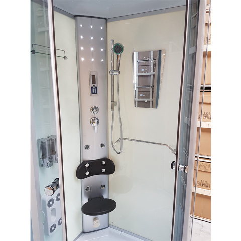 KABINA PRYSZNICOWA Z HYDROMASAŻEM I SAUNĄ WSH7120WS BIAŁA 90x90 CM KABINA PRYSZNICOWA Z HYDROMASAŻEM I SAUNĄ WSH7120WS BIAŁA 90x90 CM