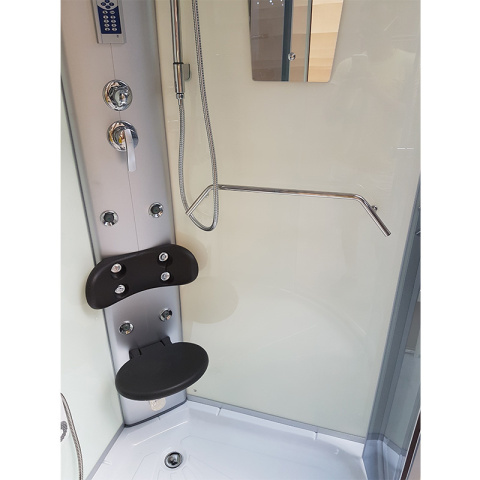 KABINA PRYSZNICOWA Z HYDROMASAŻEM I SAUNĄ WSH7120WS BIAŁA 90x90 CM KABINA PRYSZNICOWA Z HYDROMASAŻEM I SAUNĄ WSH7120WS BIAŁA 90x90 CM
