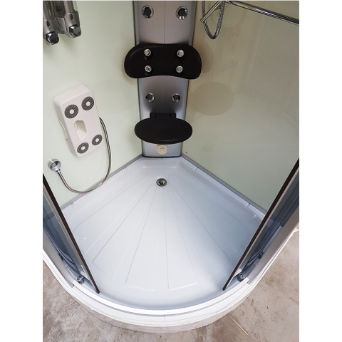 KABINA PRYSZNICOWA Z HYDROMASAŻEM I SAUNĄ WSH7180WS 80x80 CM