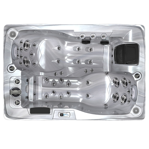 JACUZZI OGRODOWE WANNA SPA749 CAPPUCCINO OBUDOWA KAWA 200x135 CM 230V