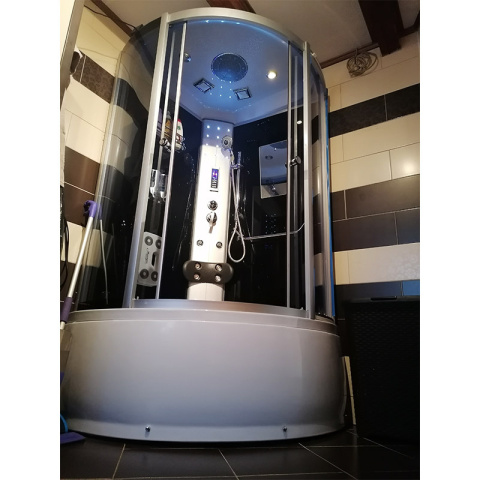 KABINA PRYSZNICOWA Z HYDROMASAŻEM I SAUNĄ WSH7101S 90x90 CM