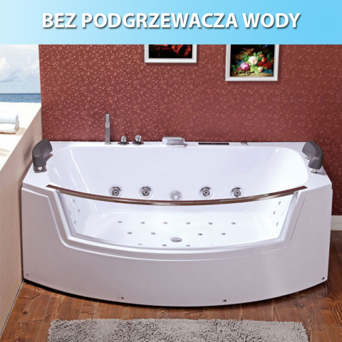 WANNA Z HYDROMASAŻEM SUPREMA 664 BIAŁA 185x110 CM WANNA Z HYDROMASAŻEM SUPREMA 664 BIAŁA 185x110 CM