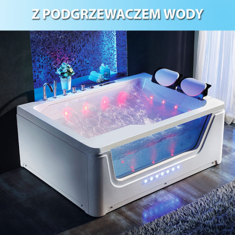 WANNA Z HYDROMASAŻEM TUGELA 913 BIAŁA 170x130 CM WANNA Z HYDROMASAŻEM TUGELA 913 BIAŁA 170x130 CM