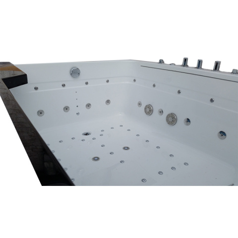 WANNA Z HYDROMASAŻEM TUGELA 913 CZARNA 170x130 CM WANNA Z HYDROMASAŻEM TUGELA 913 CZARNA 170x130 CM