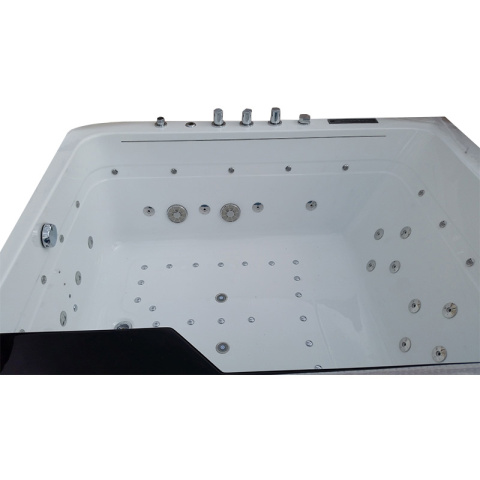 WANNA Z HYDROMASAŻEM TUGELA 913 CZARNA 170x130 CM WANNA Z HYDROMASAŻEM TUGELA 913 CZARNA 170x130 CM