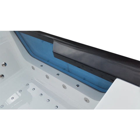 WANNA Z HYDROMASAŻEM TUGELA 913 CZARNA 170x130 CM WANNA Z HYDROMASAŻEM TUGELA 913 CZARNA 170x130 CM