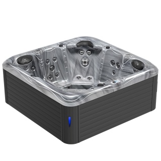 JACUZZI OGRODOWE WANNA SPA752 ODYYSEY OBUDOWA ANTRACYT 200x200 CM