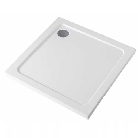 BRODZIK PRYSZNICOWY KWADRATOWY SLIM ST02B BIAŁY 90x90 CM