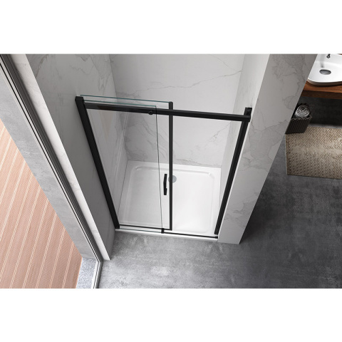 DRZWI PRYSZNICOWE KZ09B CZARNE 105-110 CM 8 MM DRZWI PRYSZNICOWE KZ09B CZARNE 105-110 CM 8 MM