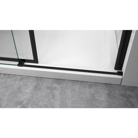 DRZWI PRYSZNICOWE KZ09B CZARNE 105-110 CM 8 MM DRZWI PRYSZNICOWE KZ09B CZARNE 105-110 CM 8 MM