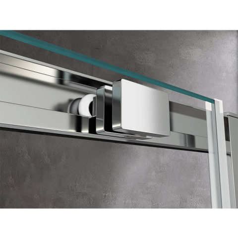 DRZWI PRYSZNICOWE KZ09A CHROM 95-100 CM 8 MM DRZWI PRYSZNICOWE KZ09A CHROM 95-100 CM 8 MM