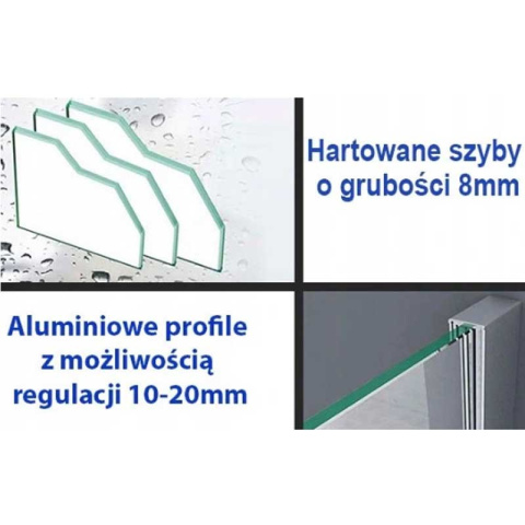 KABINA PRYSZNICOWA PROSTOKĄTNA BS15A CZARNA 100x80 CM KABINA PRYSZNICOWA PROSTOKĄTNA BS15A CZARNA 100x80 CM