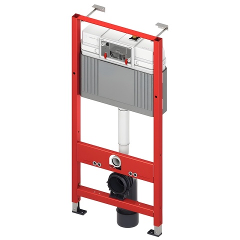 ZESTAW PODTYNKOWY WC STELAŻ TECE MISKA VIVA-WH-TR-02 PRZYCISK TC-9240417 BIAŁY MAT