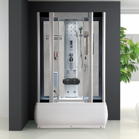 KABINA PRYSZNICOWA Z HYDROMASAŻEM I SAUNĄ WSH7716WS BIAŁA 120x85 CM KABINA PRYSZNICOWA Z HYDROMASAŻEM I SAUNĄ WSH7716WS BIAŁA 120x85 CM