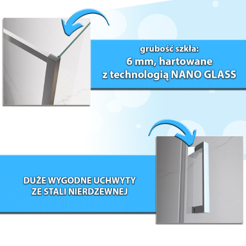 KABINA PRYSZNICOWA KWADRATOWA KZ04B CHROM 80x80 CM KABINA PRYSZNICOWA KWADRATOWA KZ04B CHROM 80x80 CM