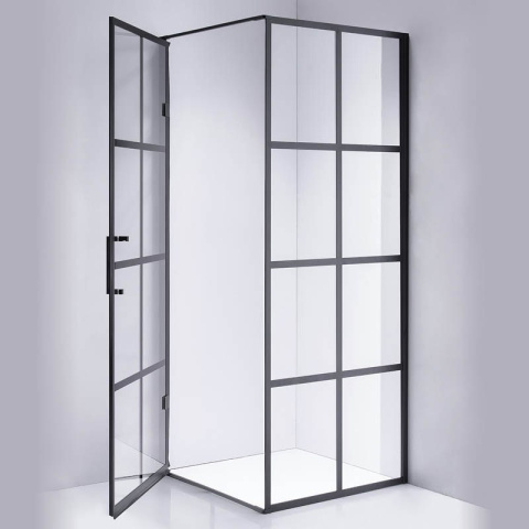 KABINA PRYSZNICOWA KWADRATOWA BS10A CZARNA 80x80 CM KABINA PRYSZNICOWA KWADRATOWA BS10A CZARNA 80x80 CM