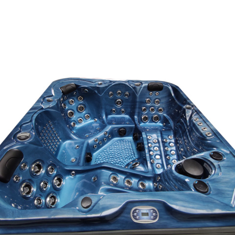 JACUZZI OGRODOWE WANNA SPA560 NIEBIESKA FALA OCEANU OBUDOWA ANTRACYT 220x220 CM JACUZZI OGRODOWE WANNA SPA560 NIEBIESKA FALA OCEANU OBUDOWA ANTRACYT 220x220 CM